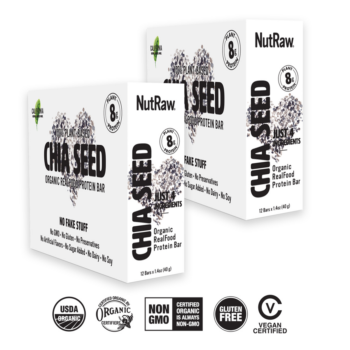 Special - 2 Chia Seed Bars Pack - 24 Pack (1.4 Oz each)