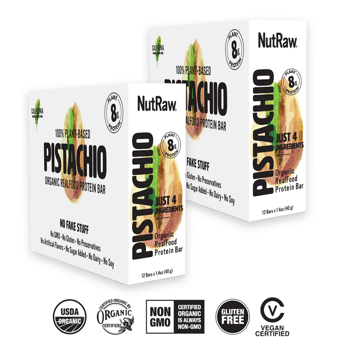 Special - 2 Pistachio Bars Packs - 24 Bars (1.4 Oz each)