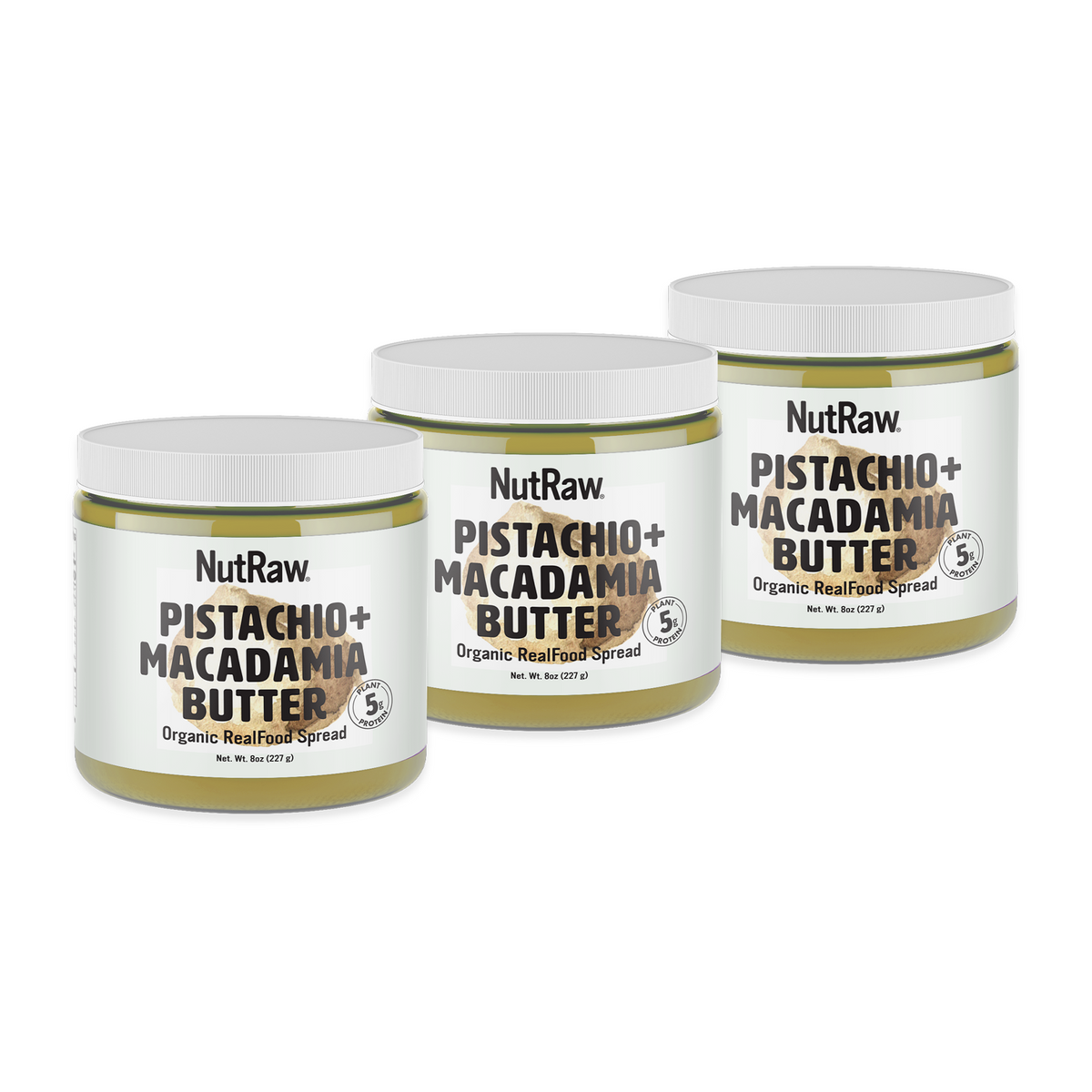 Special - Organic Pistachio + Macadamia Butters - Pack of 3 (8oz each)