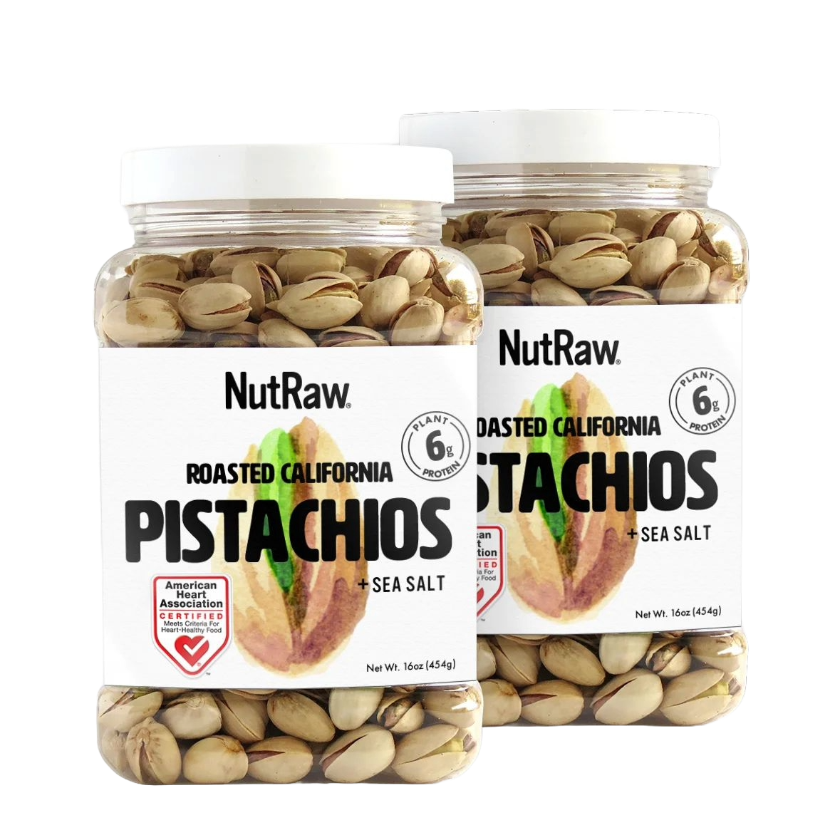 California Roasted Pistachios + Sea Salt - Pack of 2 (1lb each)