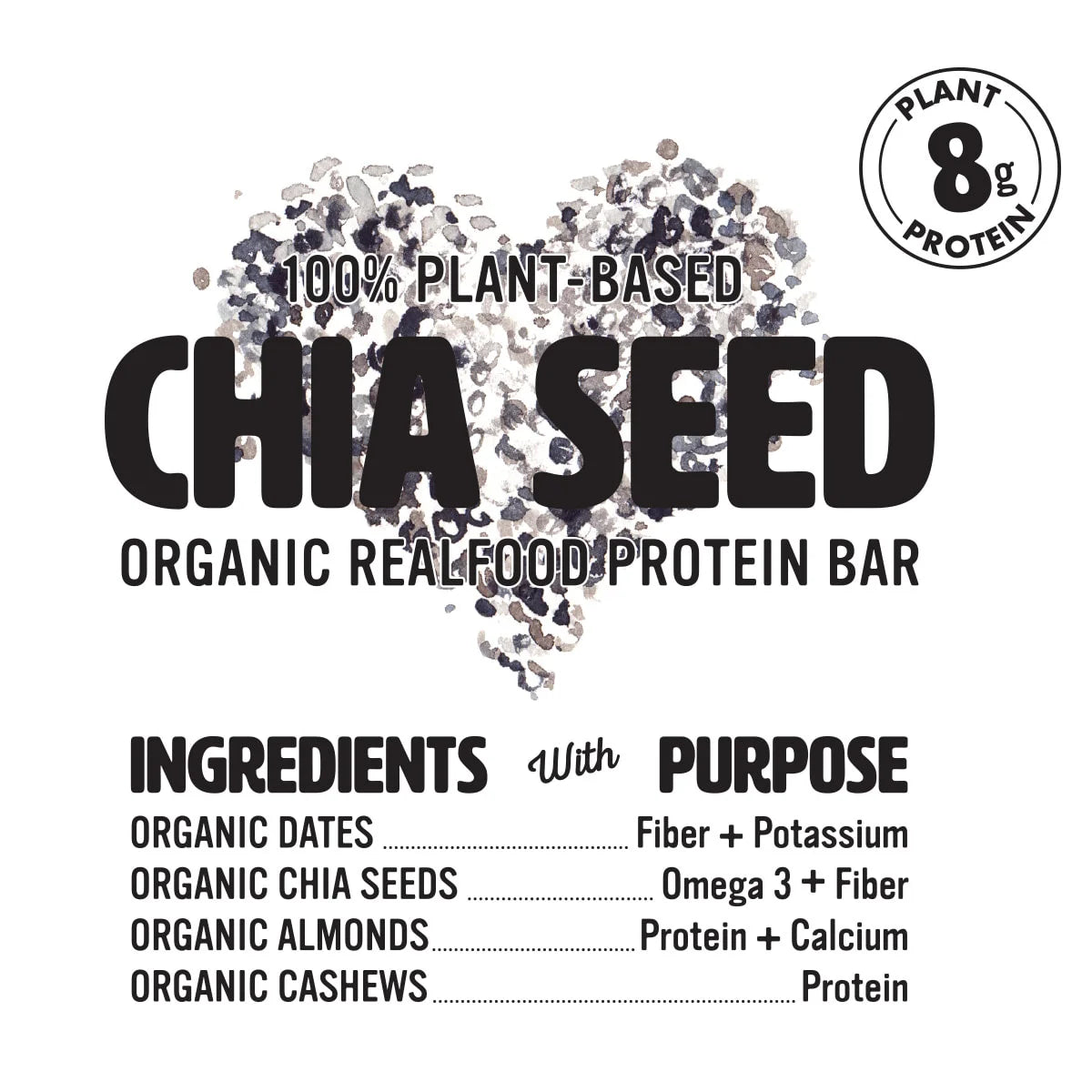 Organic Chia Seed Bar - 12 Pack (1.4 Oz each)