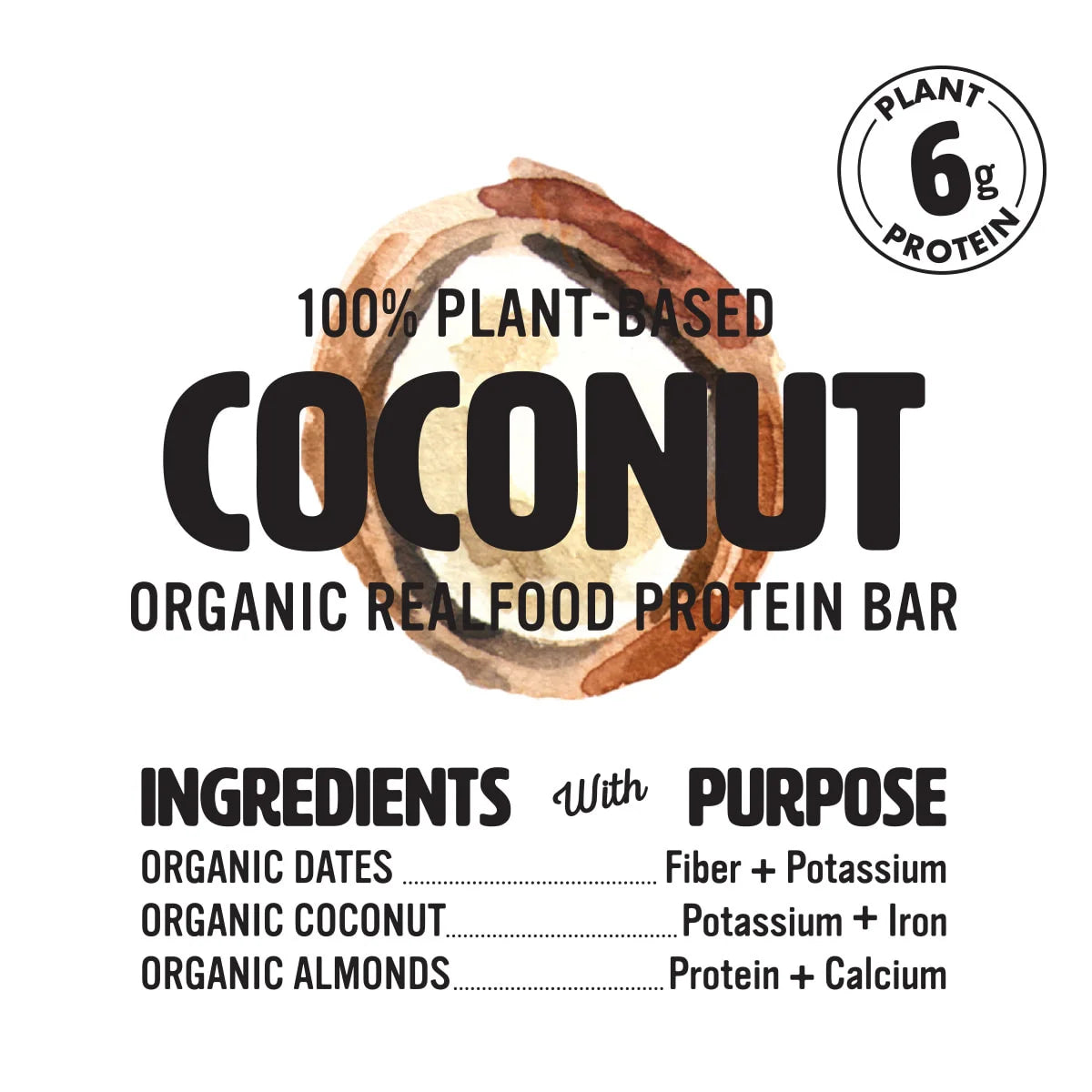 Organic Coconut Bar - 12 Pack (1.4 Oz each)