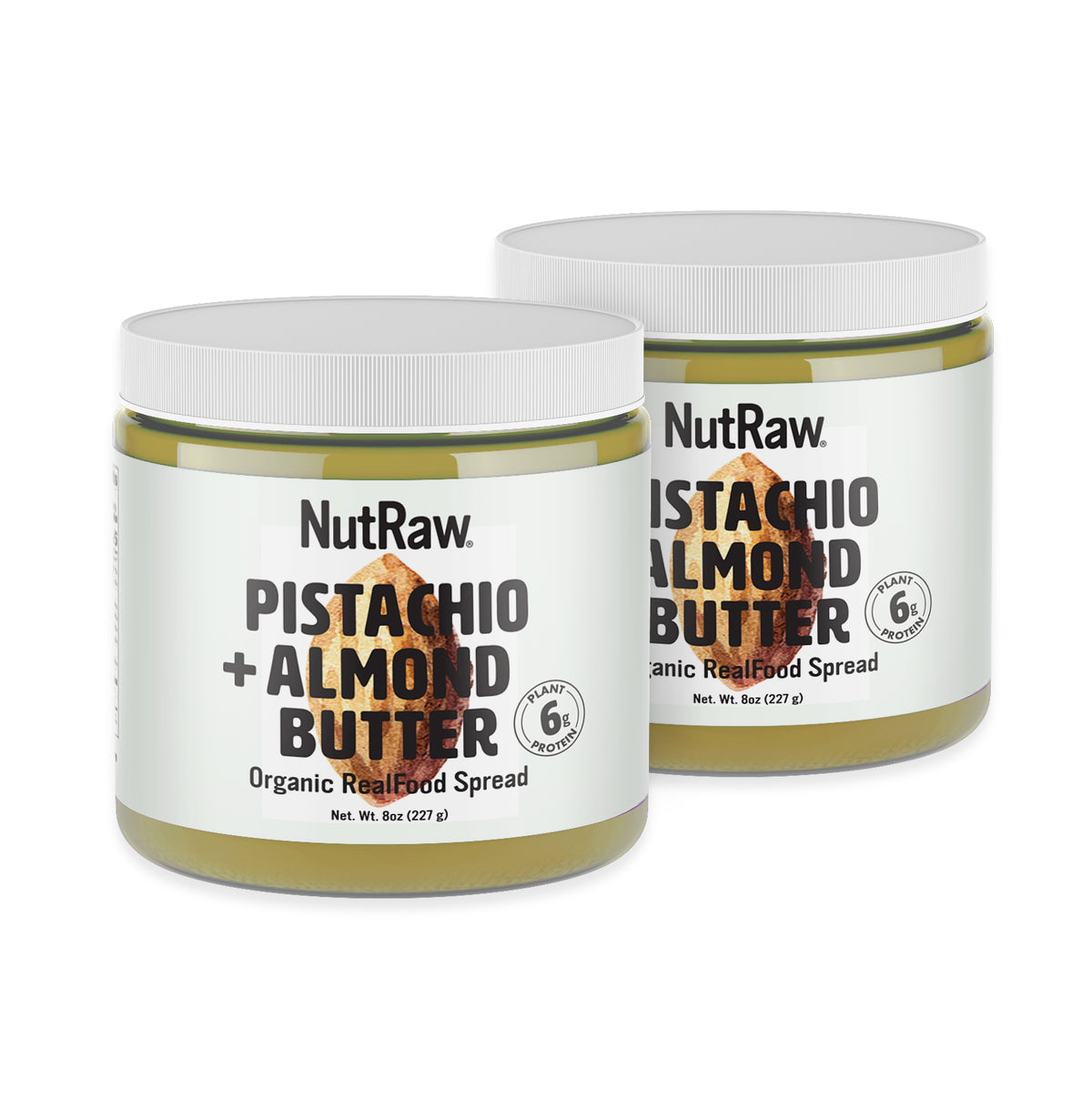 Organic Pistachio + Almond Butters - Pack of 2 (8oz each)