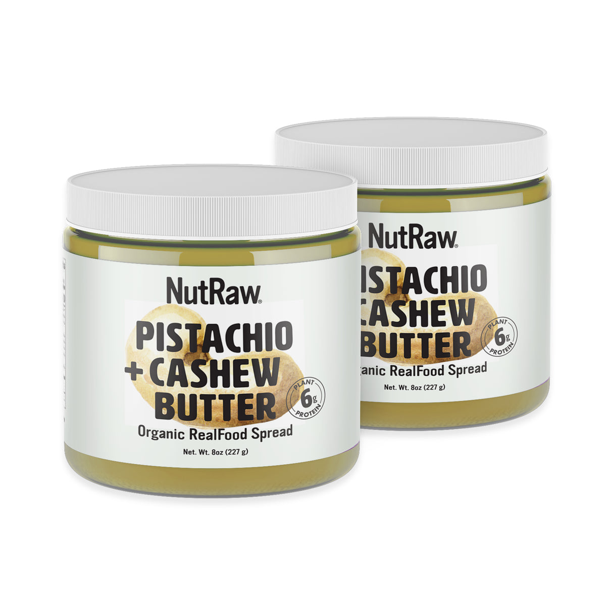 Organic Pistachio + Cashew Butters - Pack of 2 (8oz each)