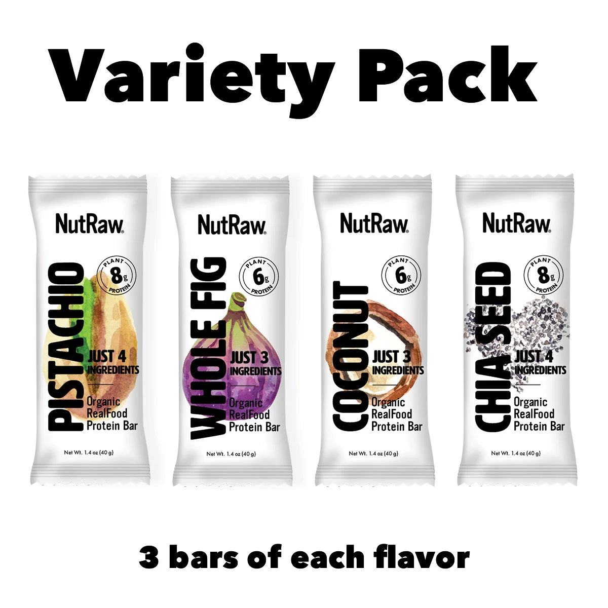 Special - 2 Variety Bars Packs -  24 Bars (1.4oz each)